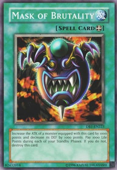 Mask of Brutality Dark Beginning 1 Yu-Gi-Oh! card