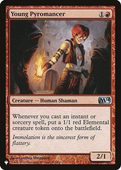 Young Pyromancer M14 The List Reprints Magic card