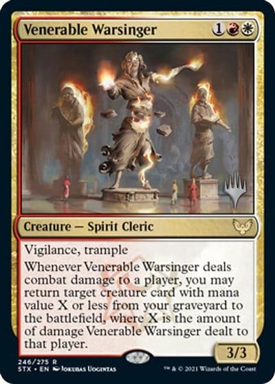 Venerable Warsinger Promo Pack: Strixhaven Magic card