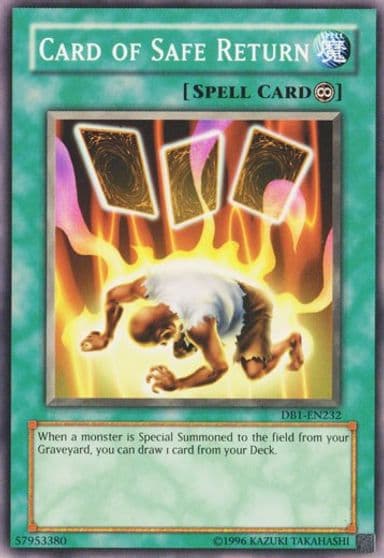 Card of Safe Return Dark Beginning 1 Yu-Gi-Oh! card