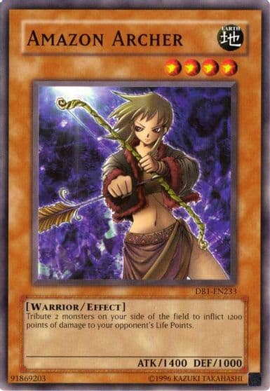 Amazon Archer Dark Beginning 1 Yu-Gi-Oh! card