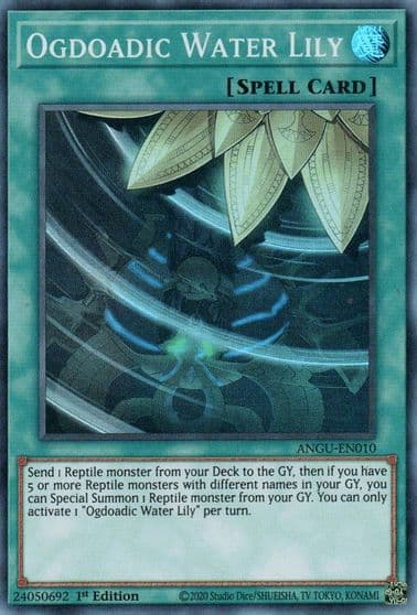 Ogdoadic Water Lily Ancient Guardians Yu-Gi-Oh! card