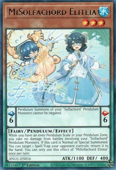 MiSolfachord Eliteia Ancient Guardians Yu-Gi-Oh! card