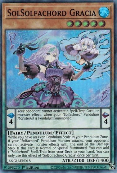 SolSolfachord Gracia Ancient Guardians Yu-Gi-Oh! card