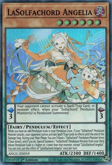 LaSolfachord Angelia Ancient Guardians Yu-Gi-Oh! card