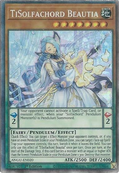 TiSolfachord Beautia CR Ancient Guardians Yu-Gi-Oh! card
