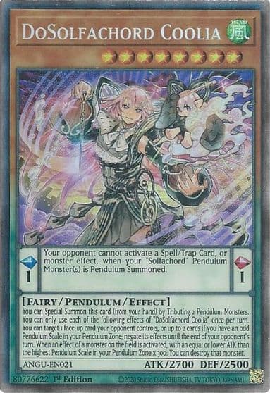 DoSolfachord Coolia CR Ancient Guardians Yu-Gi-Oh! card