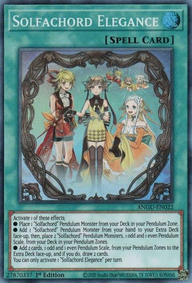 Solfachord Elegance Ancient Guardians Yu-Gi-Oh! card