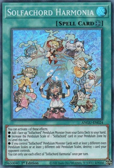 Solfachord Harmonia Ancient Guardians Yu-Gi-Oh! card