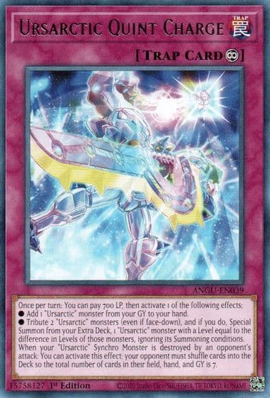 Ursarctic Quint Charge Ancient Guardians Yu-Gi-Oh! card