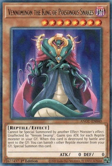 Vennominon the King of Poisonous Snakes Ancient Guardians Yu-Gi-Oh! card