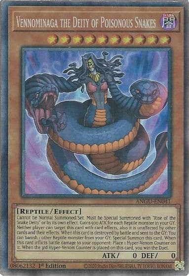 Vennominaga the Deity of Poisonous Snakes CR Ancient Guardians Yu-Gi-Oh! card