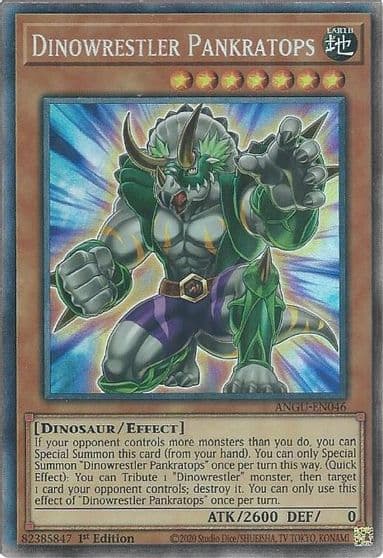 Dinowrestler Pankratops CR Ancient Guardians Yu-Gi-Oh! card