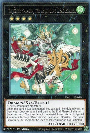 Majester Paladin the Ascending Dracoslayer Ancient Guardians Yu-Gi-Oh! card