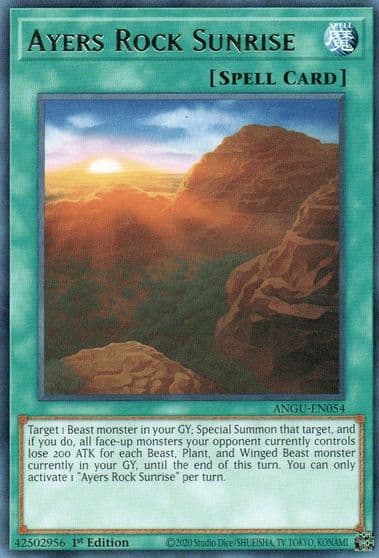 Ayers Rock Sunrise Ancient Guardians Yu-Gi-Oh! card