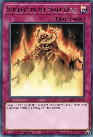 Offering to the Snake Deity Ancient Guardians Yu-Gi-Oh! card
