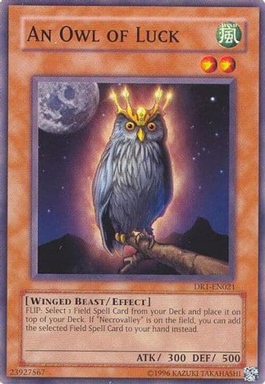 An Owl of Luck Dark Revelation Volume 1 Yu-Gi-Oh! card