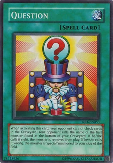 Question Dark Revelation Volume 1 Yu-Gi-Oh! card
