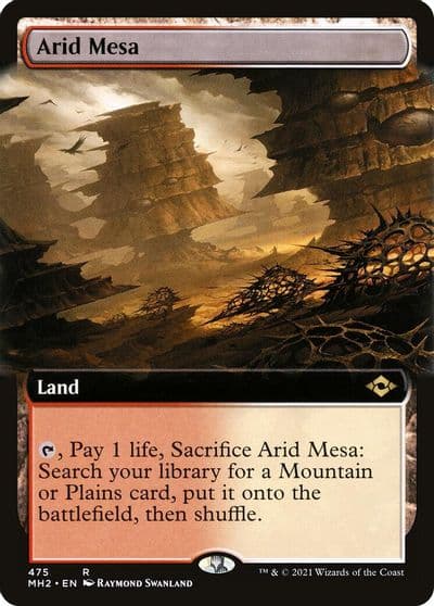 Arid Mesa Extended Art Modern Horizons 2 Magic card