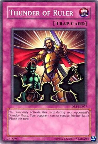 Thunder of Ruler Dark Revelation Volume 1 Yu-Gi-Oh! card