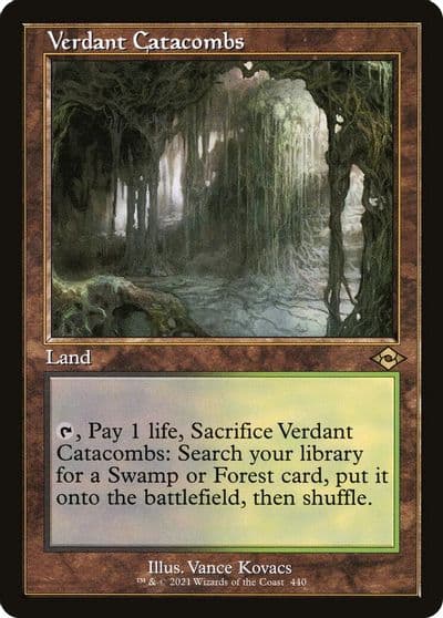 Verdant Catacombs Retro Frame Modern Horizons 2 Magic card