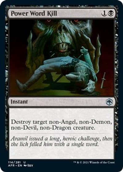 Power Word Kill Adventures in the Forgotten Realms Magic card