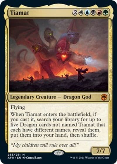 Tiamat Adventures in the Forgotten Realms Magic card