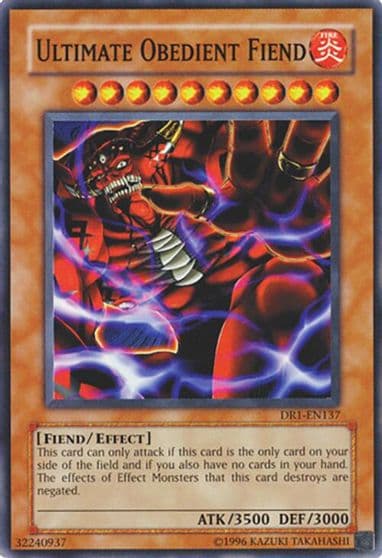 Ultimate Obedient Fiend Dark Revelation Volume 1 Yu-Gi-Oh! card