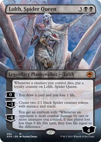 Lolth Spider Queen Borderless Adventures in the Forgotten Realms Magic card