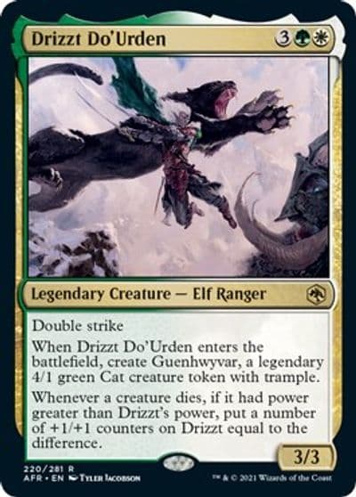 Drizzt DoUrden Adventures in the Forgotten Realms Magic card