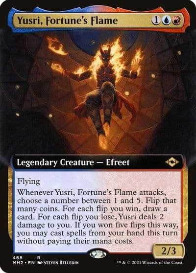 Yusri Fortunes Flame Extended Art Modern Horizons 2 Magic card
