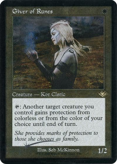 Giver of Runes Retro Frame Foil Etched Modern Horizons Magic card