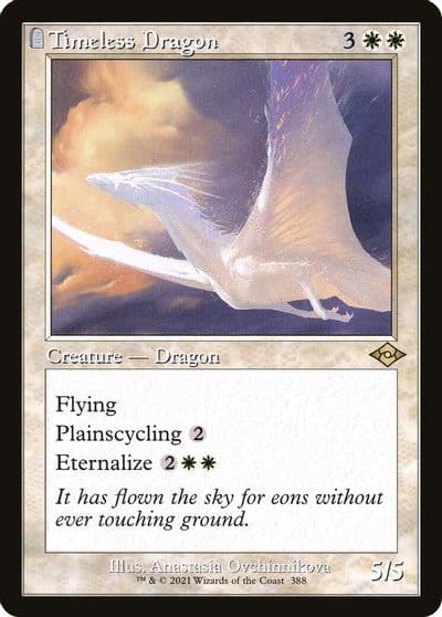 Timeless Dragon Retro Frame Modern Horizons 2 Magic card