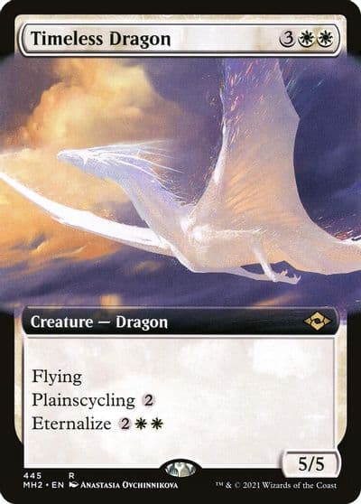 Timeless Dragon Extended Art Modern Horizons 2 Magic card