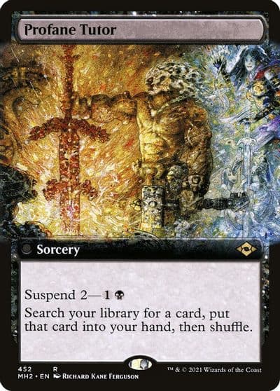 Profane Tutor Extended Art Modern Horizons 2 Magic card