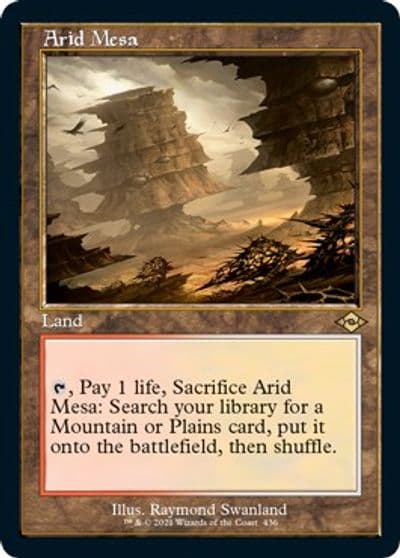 Arid Mesa Retro Frame Foil Etched Modern Horizons 2 Magic card