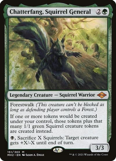 Chatterfang Squirrel General Modern Horizons 2 Magic card