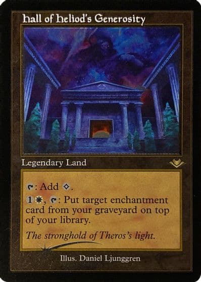 Hall of Heliods Generosity Retro Frame Foil Etched Modern Horizons Magic card