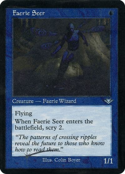 Faerie Seer Retro Frame Foil Etched Modern Horizons Magic card