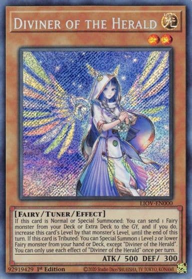Diviner of the Herald Lightning Overdrive Yu-Gi-Oh! card