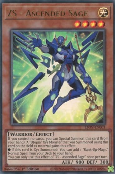 ZS Ascended Sage Lightning Overdrive Yu-Gi-Oh! card