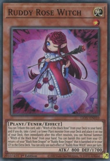 Ruddy Rose Witch Lightning Overdrive Yu-Gi-Oh! card