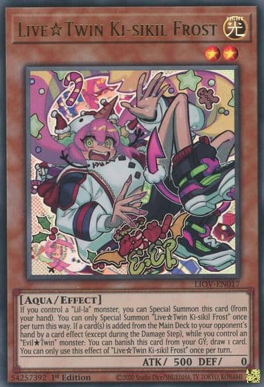 Live Twin Ki sikil Frost Lightning Overdrive Yu-Gi-Oh! card