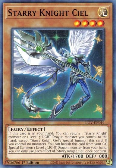 Starry Knight Ciel Lightning Overdrive Yu-Gi-Oh! card