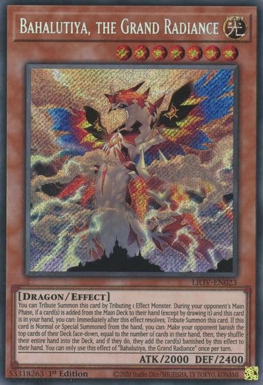 Bahalutiya the Grand Radiance Lightning Overdrive Yu-Gi-Oh! card