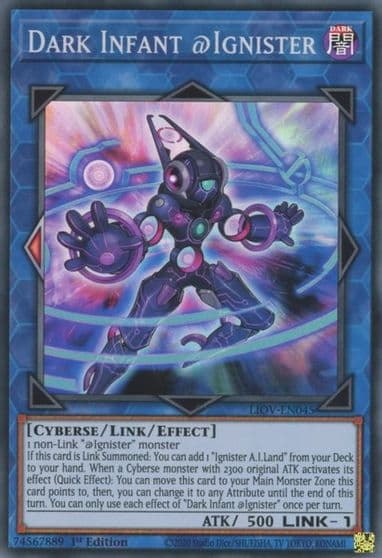 Dark Infant Ignister Lightning Overdrive Yu-Gi-Oh! card
