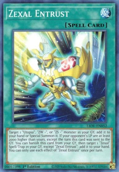 Zexal Entrust Lightning Overdrive Yu-Gi-Oh! card