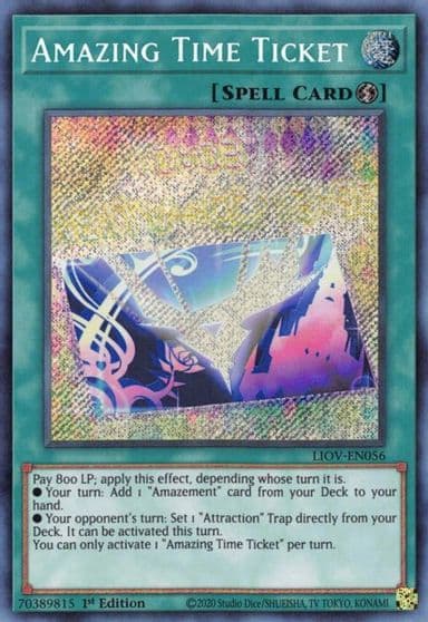 Amazing Time Ticket Lightning Overdrive Yu-Gi-Oh! card