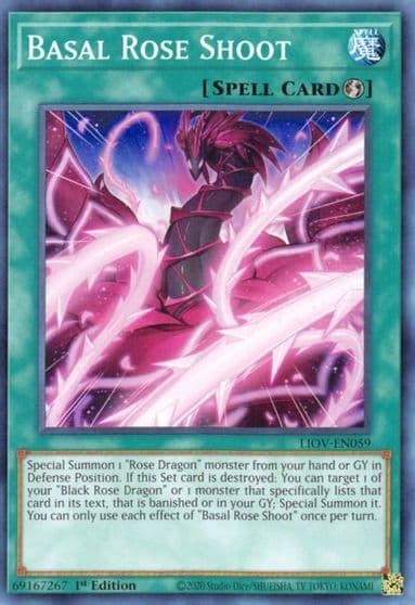 Basal Rose Shoot Lightning Overdrive Yu-Gi-Oh! card