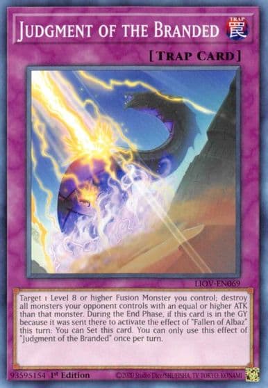 Judgment of the Branded Lightning Overdrive Yu-Gi-Oh! card
